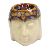 Buddha Oil Burner - Ivory & Mint - Click Image to Close